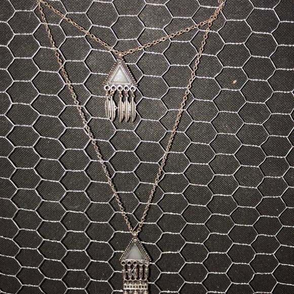 Icing 2 Strand Silver Necklace - Picture 1 of 3